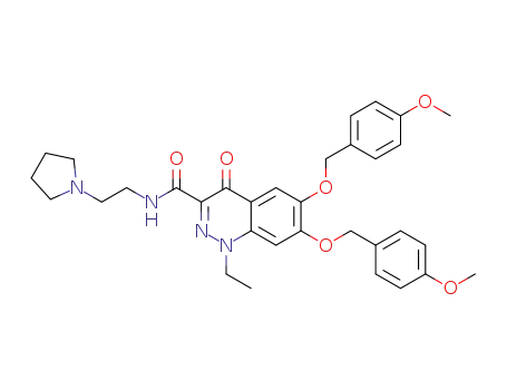 1-ethyl-6,7-bis((4-methoxybenzyl)oxy)-4-oxo-N-(2-(pyrrolidin-1-yl)ethyl)-1,4-dihydrocinnolin-3-carboxamide