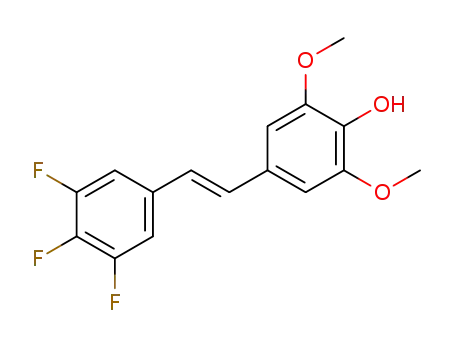(E)-3,5-dimethoxy-4-hydroxy-3',4',5'-trifluorstilbene