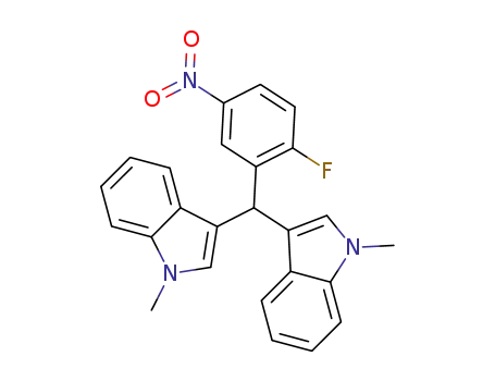 3-((2-fluoro-5-nitrophenyl)(1-methyl-1H-indol-3-yl)methyl)-1-methyl-1H-indole