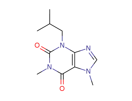 Molecular Structure of 7464-84-8 (1,7-Dimethyl-3-isobutylxanthine)