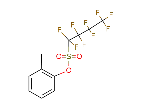 Molecular Structure of 42096-33-3 (2-methylphenyl 1,1,2,2,3,3,4,4,4-nonafluorobutane-1-sulfonate)