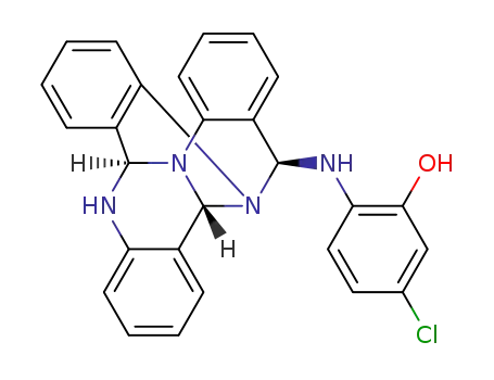 5-chloro-2-((6,7,11b,13-tetrahydro-6,12-[1,2]benzenoquinazolino[3,4-a]quinazolin-13-yl)amino)phenol