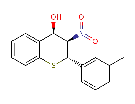 (2S,3R,4R)-3-nitro-2-(m-tolyl)thiochroman-4-ol
