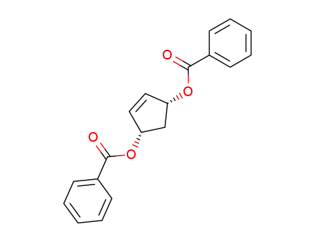 Molecular Structure of 4157-02-2 (4-Cyclopentene-1,3-diol, dibenzoate, cis-)