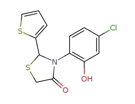 3-(4-chloro-2-hydroxyphenyl)-2-(thiophen-2-yl)thiazolidin-4-one