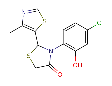 3-(4-chloro-2-hydroxyphenyl)-2-(4-methylthiazol-5-yl)thiazolidin-4-one
