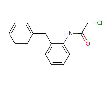 Molecular Structure of 21535-43-3 (N-[2-(Phenylmethyl)phenyl]-2-chloroacetamide)