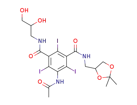 3-(3-acetamido-5-((2,2-dimethyl-1,3-dioxolan-4-yl)methylcarbamoyl)-2,4,6-triiodobenzamido)-propane-1,2-diyl diacetate