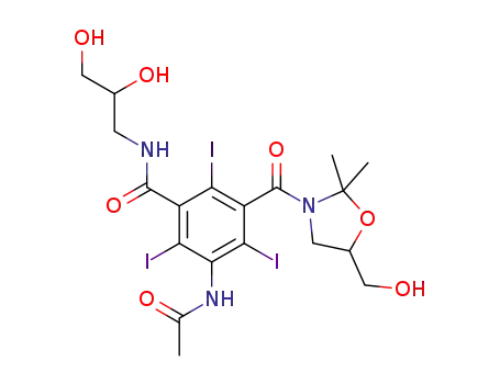 3-acetamido-N-(2,3-dihydroxypropyl)-5-(5-hydroxymethyl-2,2-dimethyloxazolidine-3-carbonyl)-2,4,6-triiodobenzamide