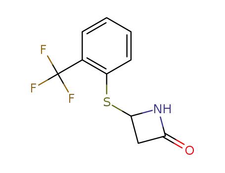 4-((2-(trifluoromethyl)phenyl)thio)azetidin-2-one