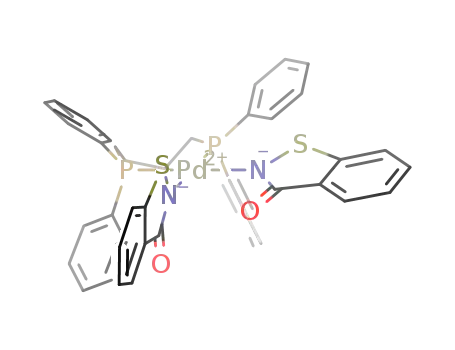 [Pd(benzisothiazolinate)2(1,4-bis(diphenylphosphino)butane)2]