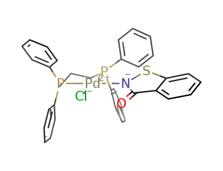 [PdCl(benzisothiazolinate)2(k2-1,4-bis(diphenylphosphino)butane)2]