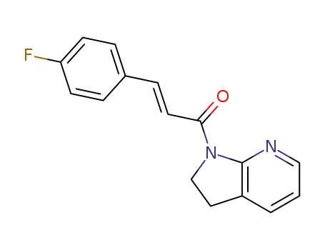 (E)-1-(2,3-dihydro-1H-pyrrolo[2,3-b]pyridin-1-yl)-3-(4-fluorophenyl)prop-2-en-1-one