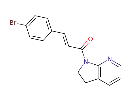 (E)-3-(4-bromophenyl)-1-(2,3-dihydro-1H-pyrrolo[2,3-b]pyridin-1-yl)prop-2-en-1-one