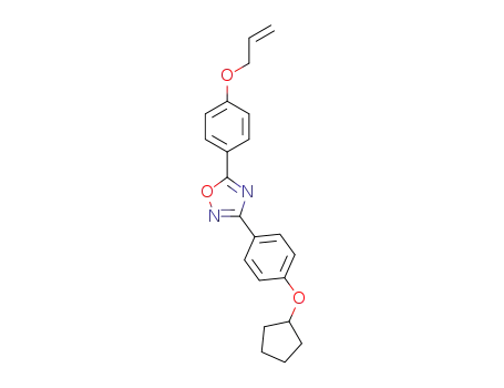 5-(4-(allyloxy)phenyl)-3-(4-(cyclopentyloxy)phenyl)-1,2,4-oxadiazole
