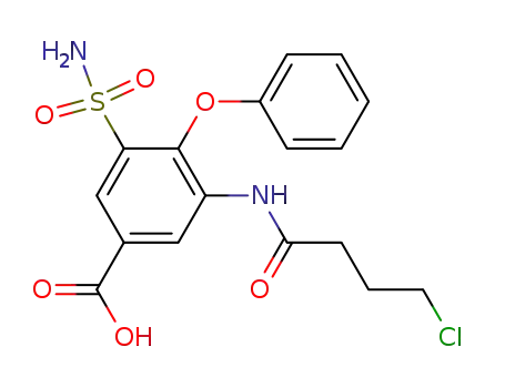 3-(γ-chlorobutyrylamino)-4-phenoxy-5-sulfamylbenzoic acid