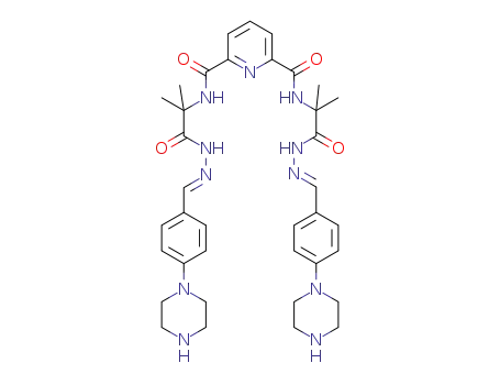N2,N6-bis(N-(1-{(2E)-2-[4-(piperazin-1-yl)benzylidene]hydrazinyl}-2-methyl-1-oxo-propan-2-yl))pyridine-2,6-dicarboxamide