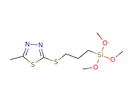 5-methyl-2-[3-(trimethoxysilyl)propylthio]-1,3,4-thiadiazole