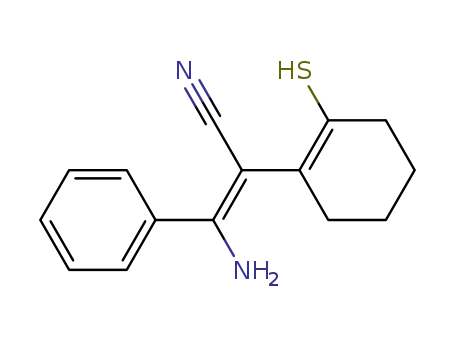 (E)-3-amino-3-phenyl-2-(2-thioxo-cyclohexyl)-acrylonitrile