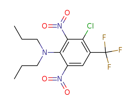 Molecular Structure of 29091-20-1 (3-chloro-2,6-dinitro-N,N-dipropyl-4-(trifluoromethyl)aniline)