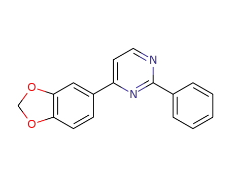 4-(benzo[d][1,3]dioxol-5-yl)-2-phenylpyrimidine