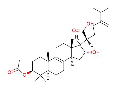 Lanost-8-en-21-oicacid, 3-(acetyloxy)-16-hydroxy-24-methylene-, (3b,16a)-