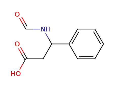 Molecular Structure of 126575-05-1 (3-(Formylamino)-3-phenylpropanoic acid)