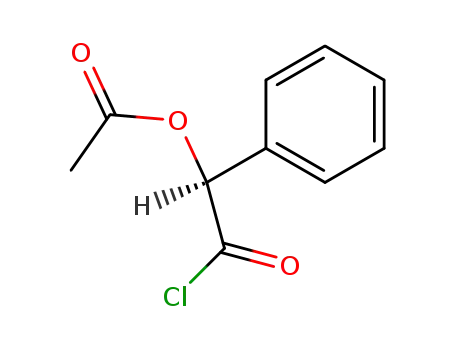 Molecular Structure of 51019-44-4 (Benzeneacetyl chloride, α-(acetyloxy)-, (αS)-)