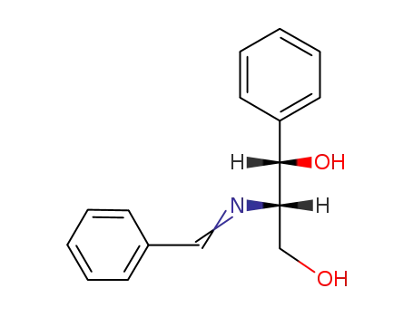 Molecular Structure of 195144-29-7 (1,3-Propanediol, 1-phenyl-2-[(phenylmethylene)amino]-, (1S,2S)-)