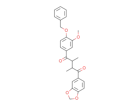 1-(benzo[d][1,3]dioxol-5-yl)-4-(4-benzyloxy-3-methoxyphenyl)-2,3-dimethylbutane-1,4-dione