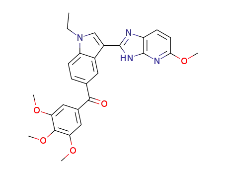 (1-ethyl-3-(5-methoxy-3H-imidazo[4,5-b]pyridin-2-yl)-1H-indol-5-yl)(3,4,5-trimethoxyphenyl)methanone