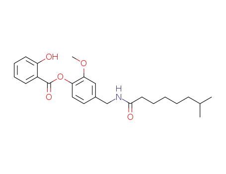 7-methyl-N-(4-salicyloyloxy-3-methoxyphenylmethyl)octamide