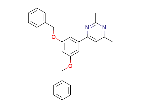 4-(3,5-bis(benzyloxy)phenyl)-2,6-dimethylpyrimidine
