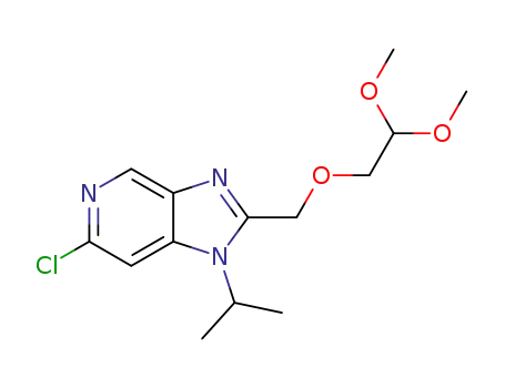 6-chloro-2-(2,2-dimethoxyethoxymethyl)-1-isopropylimidazo[4,5-c]pyridine