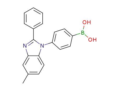 [4‐(5‐methyl‐2‐phenyl‐1H‐1,3‐benzodiazol‐1‐yl)phenyl]boronic acid