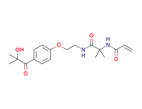 N-[1-({2-[4-(2-hydroxy-2-methylpropanoyl)phenoxy]ethyl}carbamoyl)-1-methylethyl]prop-2-enamide