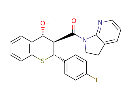 (2,3-dihydro-1H-pyrrolo[2,3-b]pyridin-1-yl)((2R,3S,4R)-2-(4-fluorophenyl)-4-hydroxythiochroman-3-yl)methanone