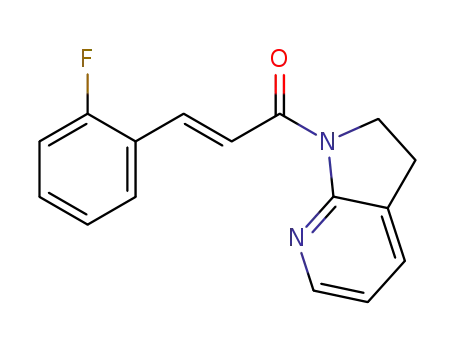 (E)-1-(2,3-dihydro-1H-pyrrolo[2,3-b]pyridin-1-yl)-3-(2-fluorophenyl)prop-2-en-1-one