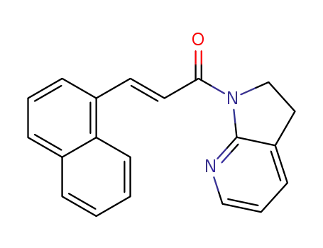 (E)-1-(2,3-dihydro-1H-pyrrolo[2,3-b]pyridin-1-yl)-3-(naphthalen-1-yl)prop-2-en-1-one