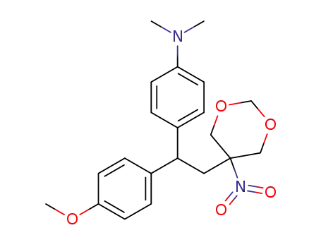 4-(1-(4-methoxyphenyl)-2-(5-nitro-1,3-dioxan-5-yl)ethyl)-N,N-dimethylaniline
