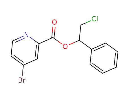 2-chloro-1-phenylethyl 4-bromopicolinate