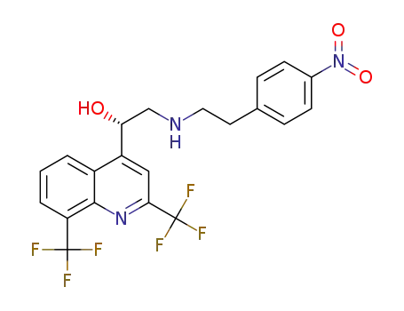 (S)‐1‐(2,8‐bis(trifluoromethyl)quinolin‐4‐yl)‐2‐((4‐nitrophenethyl)amino)ethan‐1‐ol