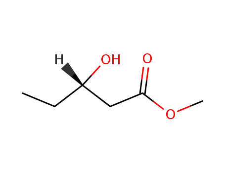 Molecular Structure of 42558-50-9 ((+)-METHYL (S)-3-HYDROXYPENTANOATE)