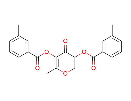 2,3-dihydro-(3,5-di(m-methylbenzoyloxy))-6-methyl-4H-pyran-4-one