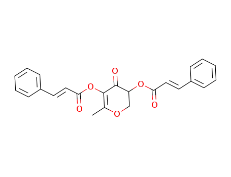 2,3-dihydro-(3,5-di(cinnamoyloxy))-6-methyl-4H-pyran-4-one
