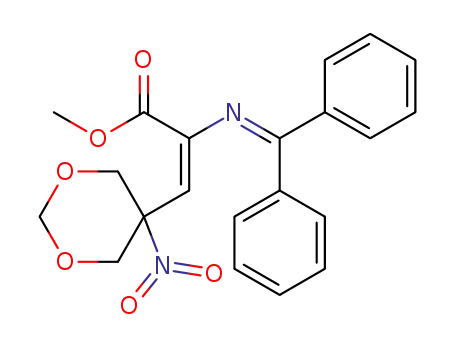 methyl (E)-2-((diphenylmethylene)amino)-3-(5-nitro-1,3-dioxan-5-yl)acrylate
