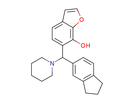 6-((2,3-dihydro-1H-inden-5-yl)(piperidin-1-yl)methyl)-benzofuran-7-ol
