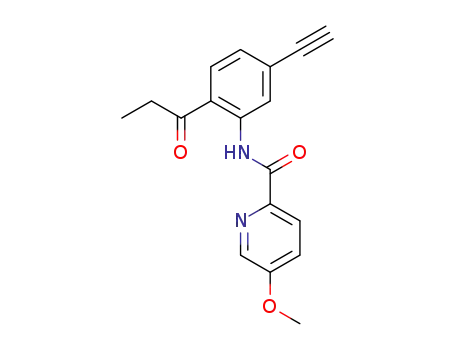 N-(5-ethynyl-2-propionylphenyl)-5-methoxypicolinamide