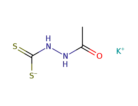 Molecular Structure of 38509-92-1 (Acetic acid, 2-(dithiocarboxy)hydrazide, monopotassium salt)