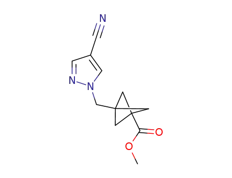 methyl 3-((4-cyano-1H-pyrazol-1-yl)methyl)bicyclo[1.1.1]pentane-1-carboxylate
